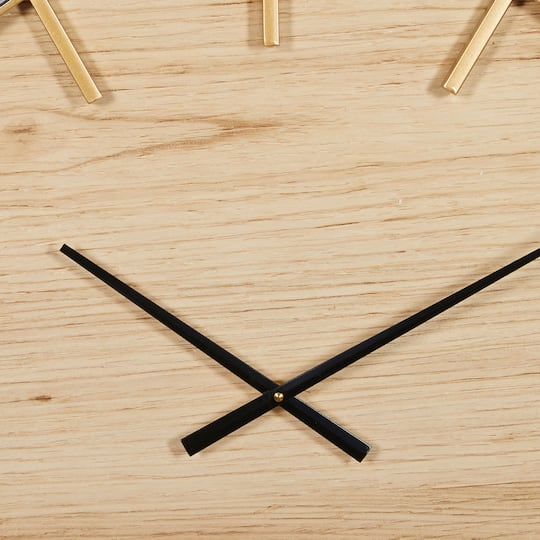 Brown Rustic Wood Wall Clock, 24" x 24"